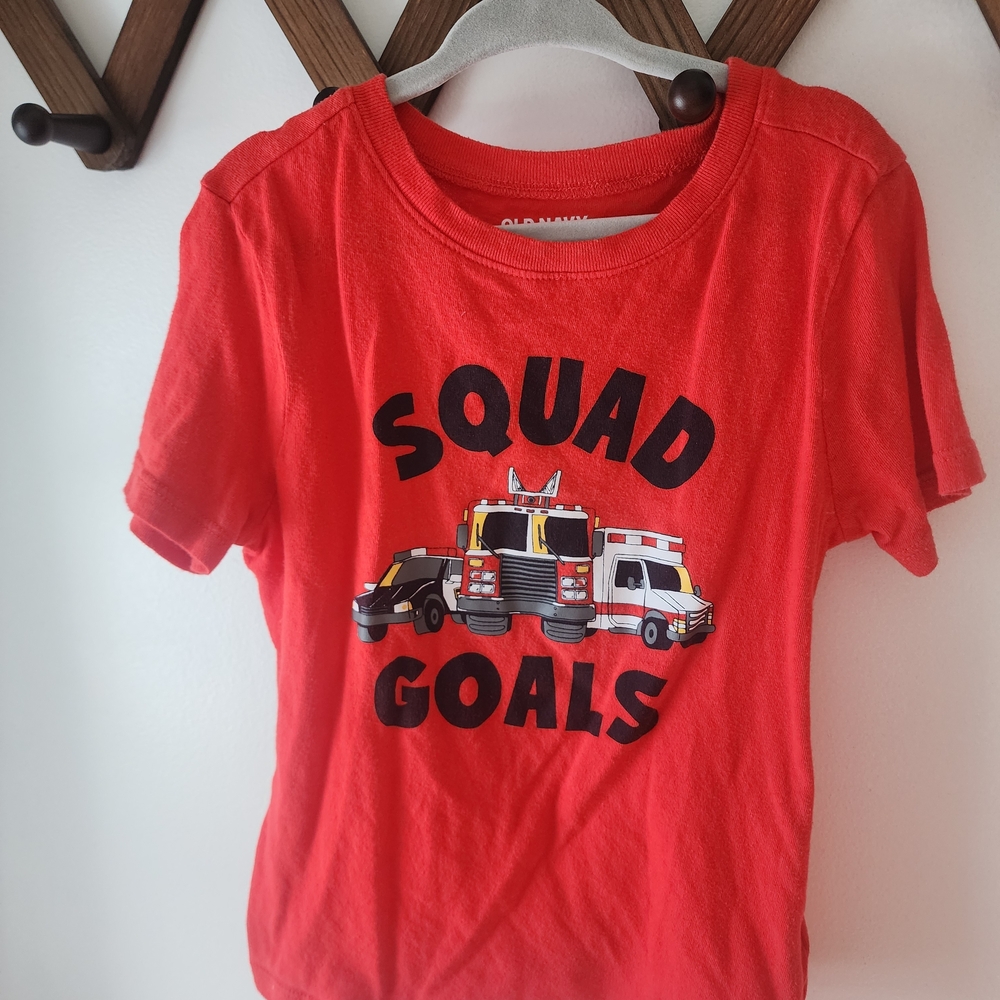 Old Navy Red Squad Goals Kids T-Shirt